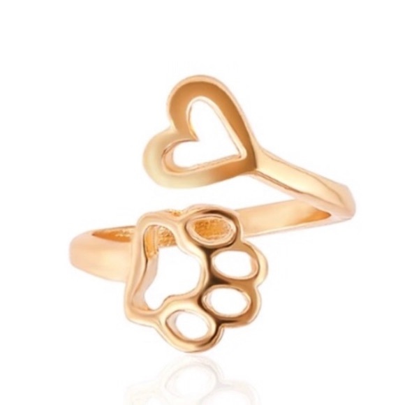 Jewelry - Paw print adjustable Ring
